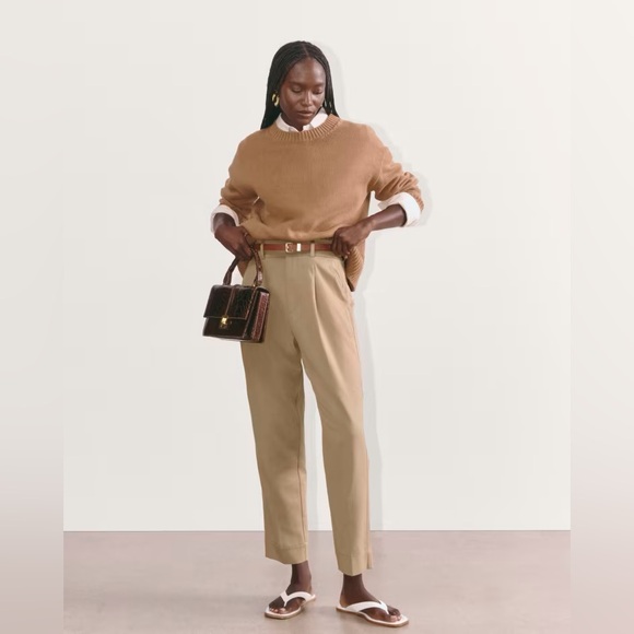 The Tencel Way-High Taper Pant/The Draper Tapered Pant in Buttersmooth Ash Brown - Picture 1 of 7